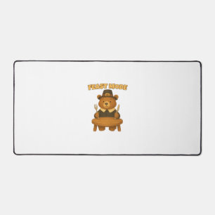 Feast Mode � Cute Autumn Comfort Food Plate Boxy T Desk Mat