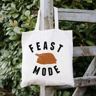 Feast Mode Festive Thanksgiving Turkey Tote Bag