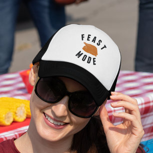 Feast Mode   Funny Thanksgiving Turkey Trucker Hat