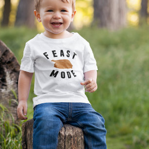 Feast Mode   Thanksgiving Turkey Baby T-Shirt