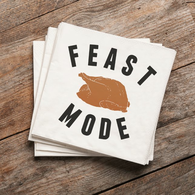 Feast Mode | Thanksgiving Turkey Napkin (Creator Uploaded)