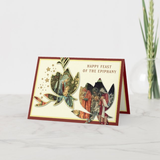Feast of Epiphany Three Kings Prayer Jesus Prayer Holiday Card (Front)