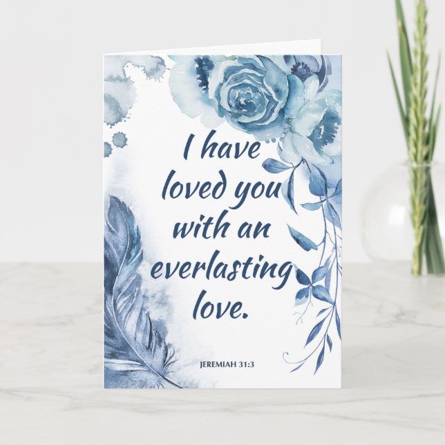Feast of St. Valentine Blessings Scripture Quote Card (Front)