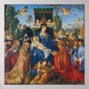 Feast of the Rosary - Albrecht Dürer, 1506 Poster