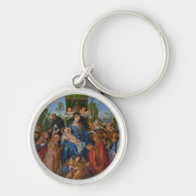 Feast of the Rose Garlands, 1506 (oil on wood) Key Ring (Front)