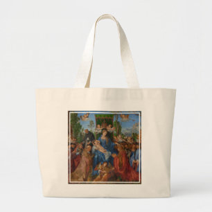 Feast of the Rose Garlands, 1506 (oil on wood) Large Tote Bag
