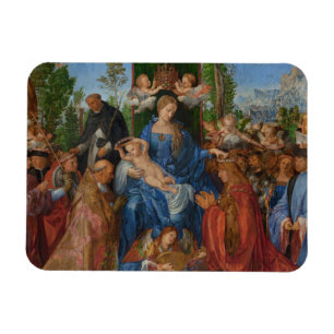 Feast of the Rose Garlands, 1506 (oil on wood) Magnet