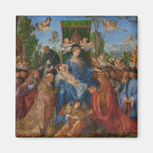 Feast of the Rose Garlands, 1506 (oil on wood) Magnet