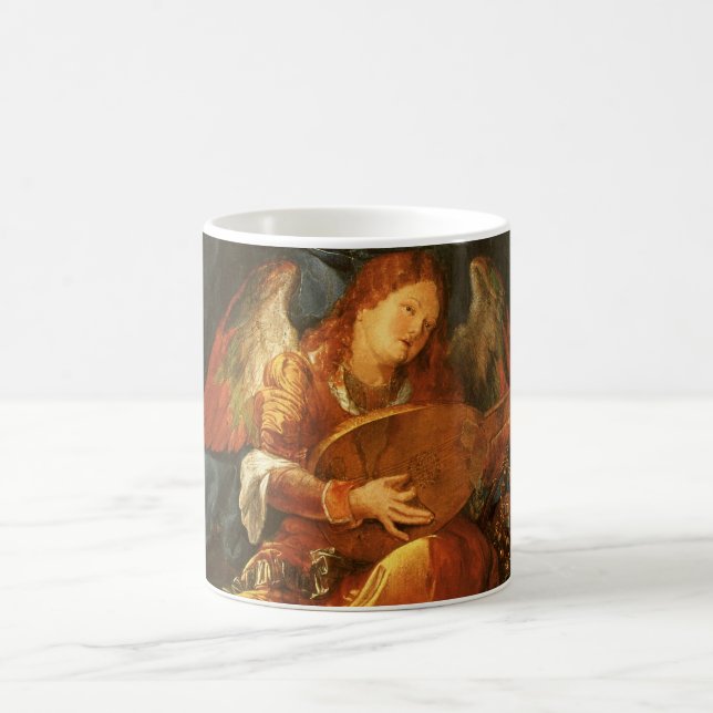 Feast of the Rose Garlands Angel by Albrecht Durer Coffee Mug (Center)