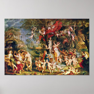 Feast Of Venus By Rubens Peter Paul (Best Quality) Poster