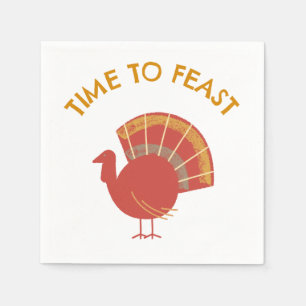 Feast On This Turkey Celebrations Napkin