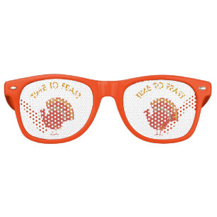 Feast On This Turkey Celebrations Retro Sunglasses