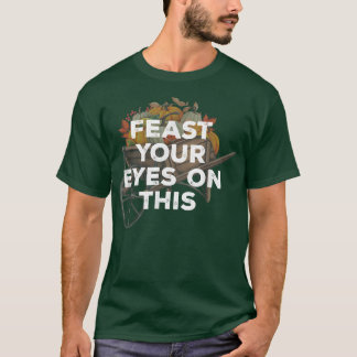 Feast Your Eyes on This Thanksgiving Foodie Turkey T-Shirt