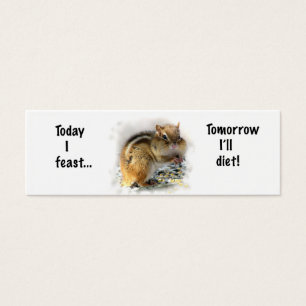 Feasting Chipmunk Bookmark
