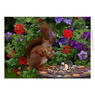 Feasting In The Garden Greeting Card
