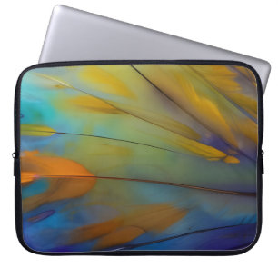 Feather Abstract AI Art Laptop Sleeve