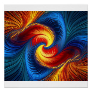 Feather And Claw Mandelbrot Fractal Poster