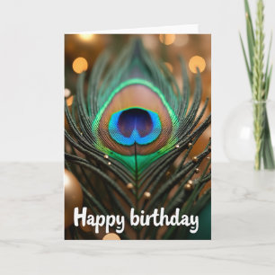 Feather Birthday Card