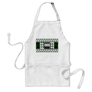 Feather Blessings in Green Standard Apron