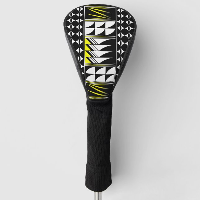 Feather Blessings in Yellow Golf Head Cover (Front)