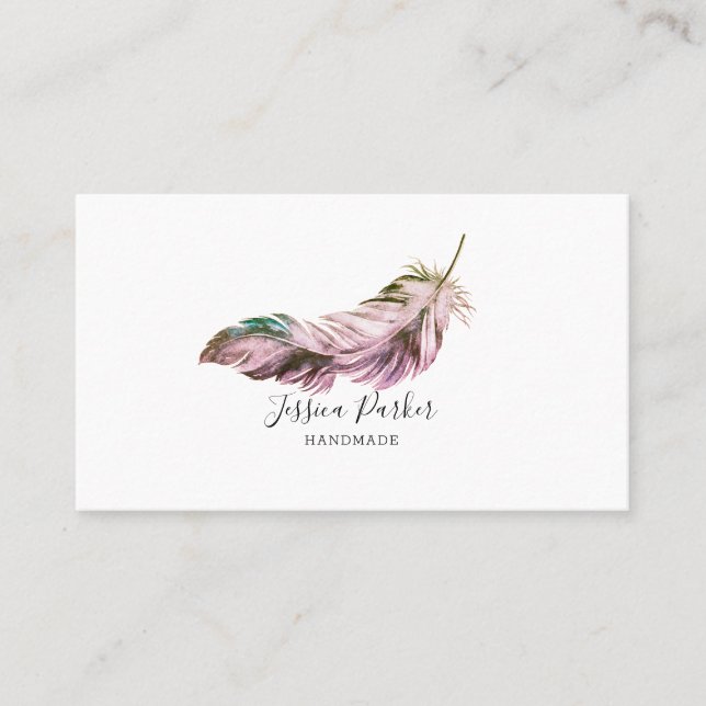 Feather business card (Front)