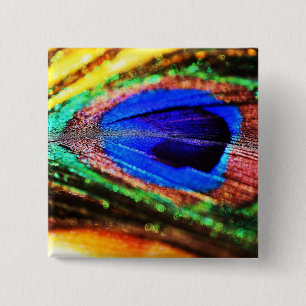 Feather by Shirley Taylor 15 Cm Square Badge