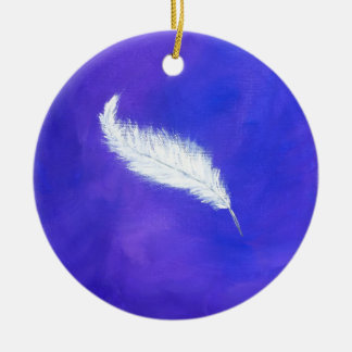 Feather Ceramic Tree Decoration