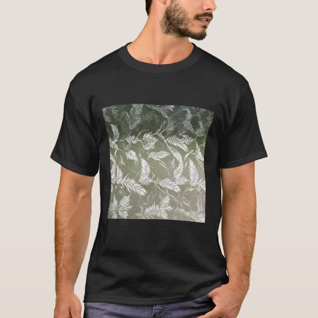 Feather Design T Shirt | Aloha Beach T Shirt (Front)