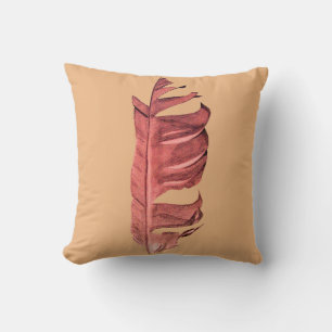 Feather drawing fine art original illustration cushion