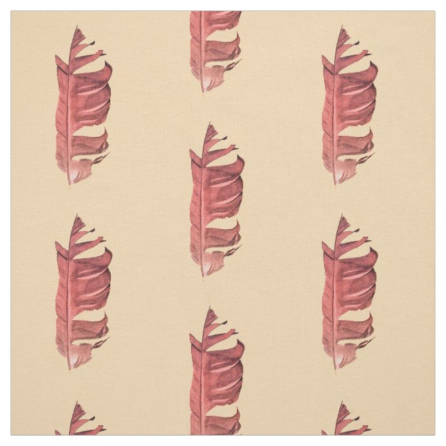 Feather drawing fine art original illustration fabric (Swatch)
