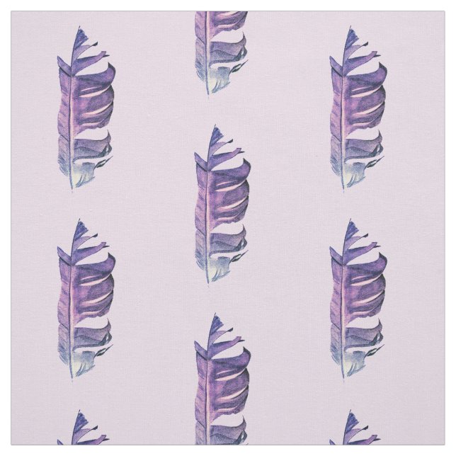 Feather drawing fine art original illustration fabric (Swatch)