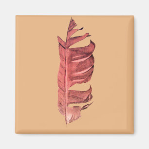 Feather drawing fine art original illustration magnet