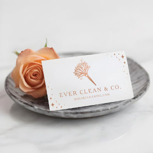 Feather Duster Professional Maid & House Cleaning  Business Card