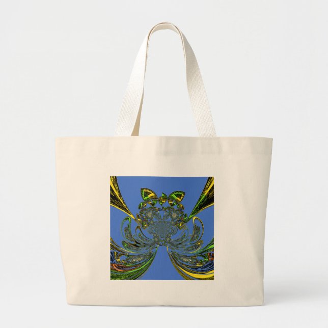 Feather Fish Large Tote Bag (Front)