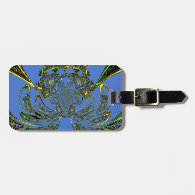 Feather Fish Luggage Tag (Front Horizontal)