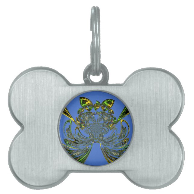 Feather Fish Pet ID Tag (Front)