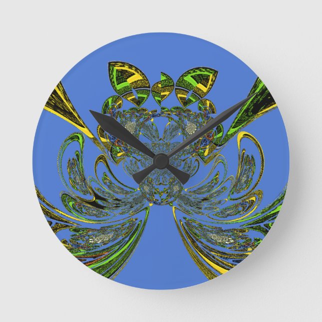 Feather Fish Round Clock (Front)