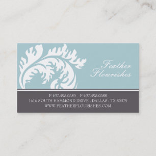 Feather Flourish Business Cards