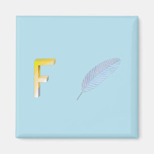 Feather Fridge Magnet