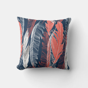 Feather Graphics, Beautiful Seamless Pattern. Cushion