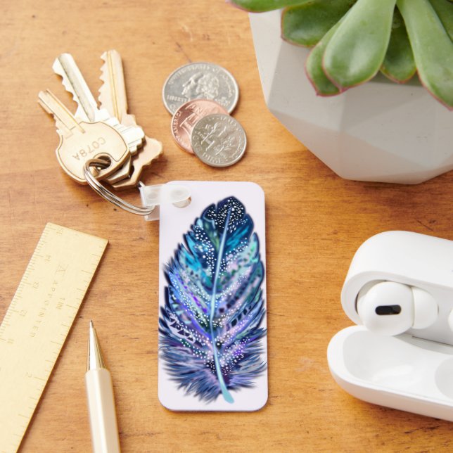 Feather Keychain - Custom Colours (Desk)