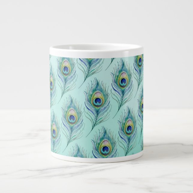 Feather Large Coffee Mug (Front)