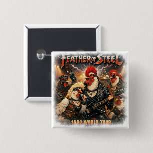 Feather of Steel – 1982 World Tour Heavy Metal 15 Cm Square Badge