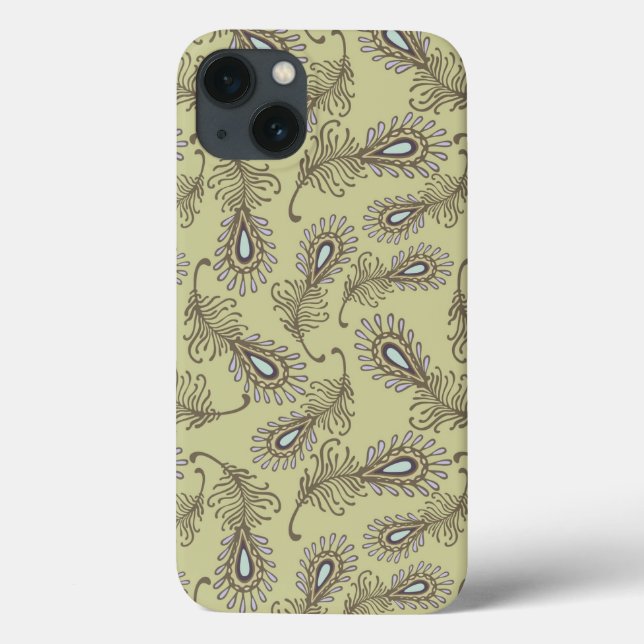 Feather Pattern Case-Mate iPhone Case (Back)