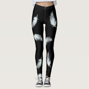 Feather Pattern (customisable background colour) Leggings