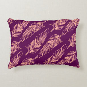 Feather Pattern Decorative Cushion