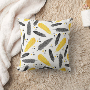 Feather Pattern Elegance Cushion