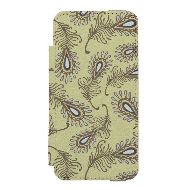 Feather Pattern Incipio iPhone Wallet Case (Folio Front)