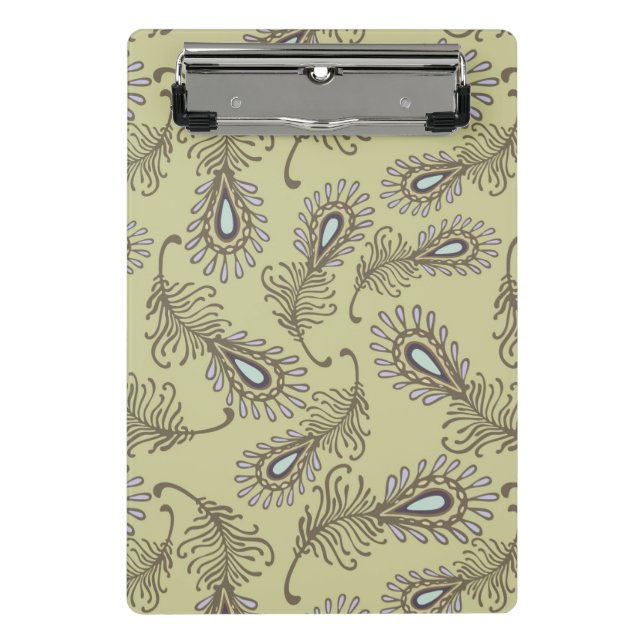 Feather Pattern Mini Clipboard (Front)
