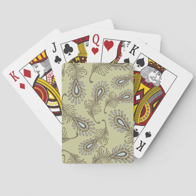 Feather Pattern Playing Cards (Back)
